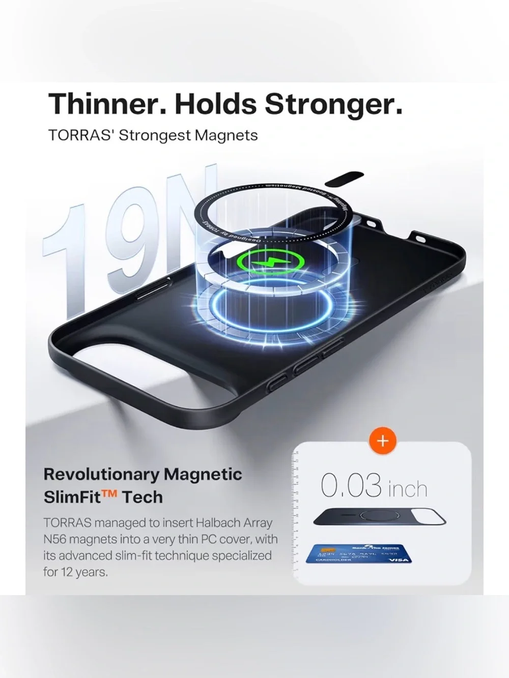 Magnetic Slim Fit Black iPhone Air 6.5 Case - MagSafe Compatible